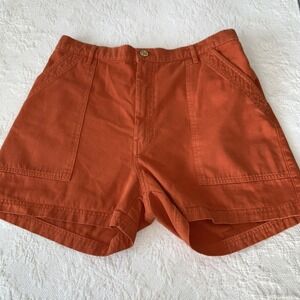 Big Bud Press Classic Work Shorts Orange Made in USA 100% Cotton Size XL